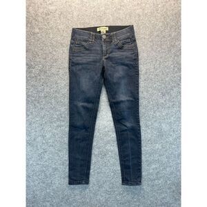 Democracy Jeans Women's 2 AB Technology Skinny Dark Blue Mid Rise Denim‎ Jeans